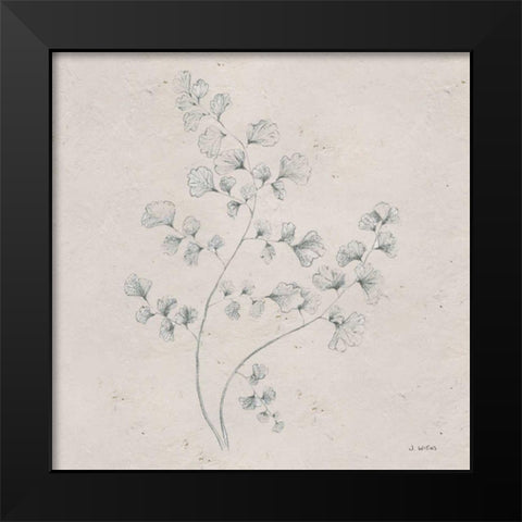 Soft Summer Sketches IV Sq Black Modern Wood Framed Art Print by Wiens, James