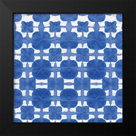 Aquarelle Blue II Black Modern Wood Framed Art Print by Green, Nancy