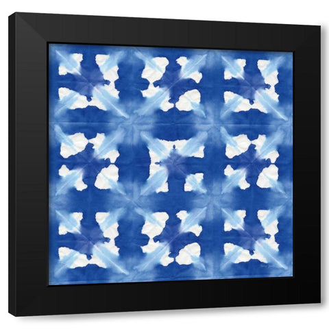 Aquarelle Blue IV Black Modern Wood Framed Art Print by Green, Nancy