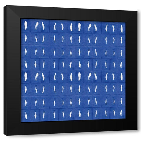 Aquarelle Blue VII Black Modern Wood Framed Art Print by Green, Nancy