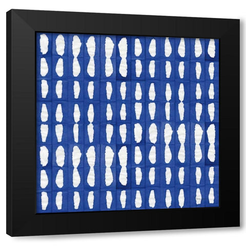Aquarelle Blue VIII Black Modern Wood Framed Art Print with Double Matting by Green, Nancy