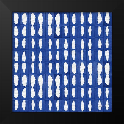 Aquarelle Blue VIII Black Modern Wood Framed Art Print by Green, Nancy