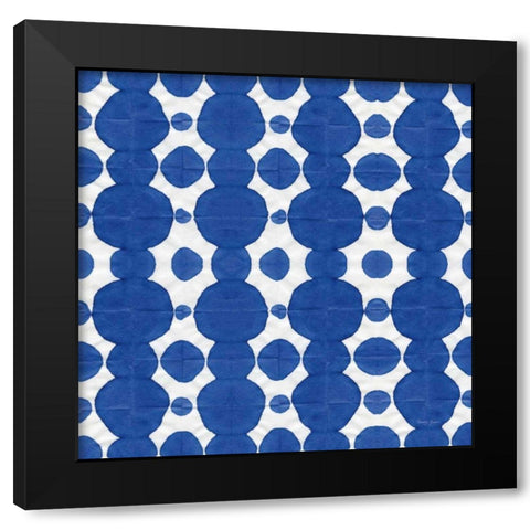 Aquarelle Blue IX Black Modern Wood Framed Art Print by Green, Nancy