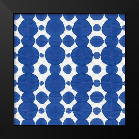 Aquarelle Blue IX Black Modern Wood Framed Art Print by Green, Nancy
