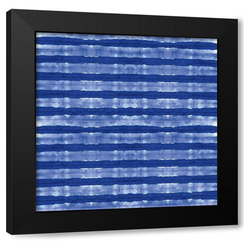 Aquarelle Blue XII Black Modern Wood Framed Art Print with Double Matting by Green, Nancy