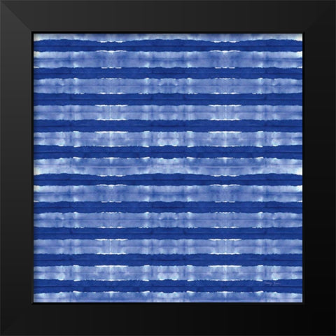 Aquarelle Blue XII Black Modern Wood Framed Art Print by Green, Nancy