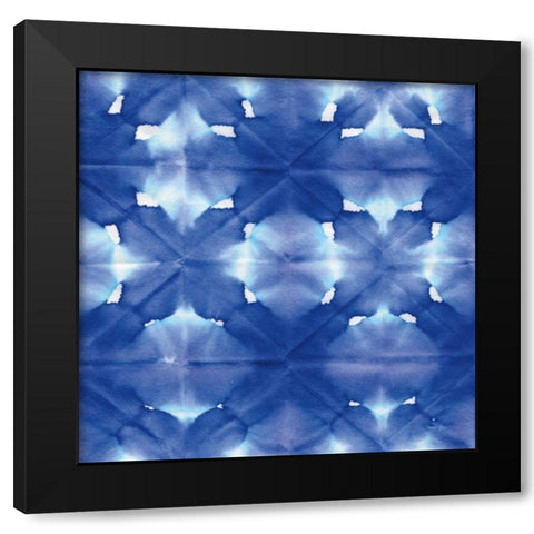 Aquarelle Blue Square III Black Modern Wood Framed Art Print by Green, Nancy