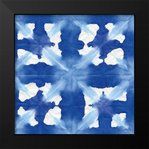 Aquarelle Blue Square IV Black Modern Wood Framed Art Print by Green, Nancy
