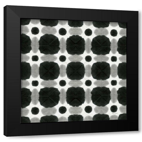 Aquarelle Black and White I Black Modern Wood Framed Art Print by Green, Nancy