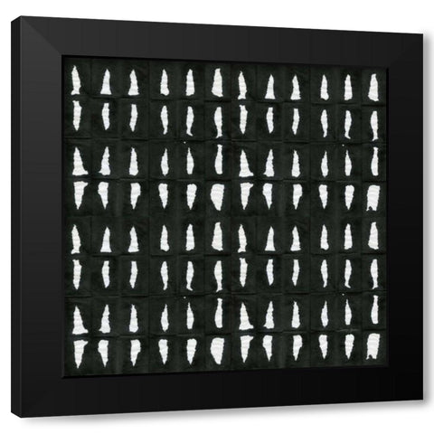 Aquarelle Black and White VI Black Modern Wood Framed Art Print by Green, Nancy