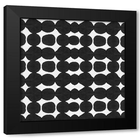 Aquarelle Black and White X Black Modern Wood Framed Art Print by Green, Nancy