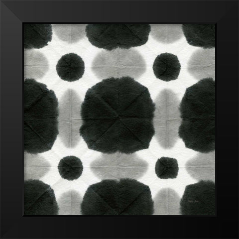 Aquarelle Black and White Square I Black Modern Wood Framed Art Print by Green, Nancy