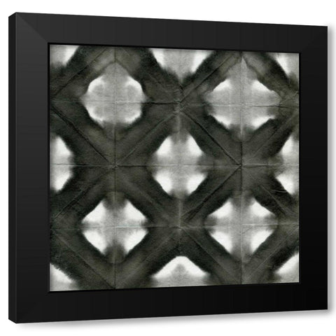 Aquarelle Black and White Square II Black Modern Wood Framed Art Print by Green, Nancy