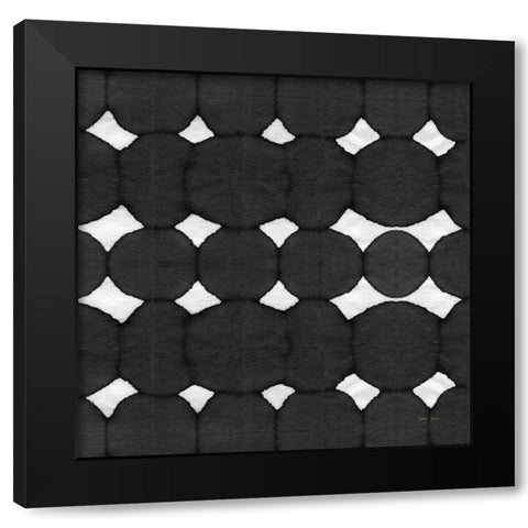 Aquarelle Black and White Square IV Black Modern Wood Framed Art Print with Double Matting by Green, Nancy