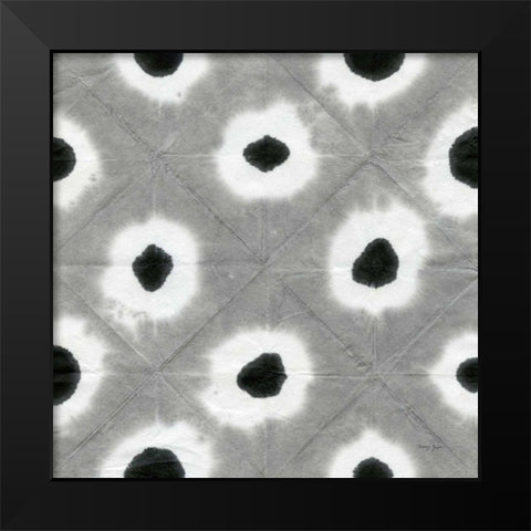 Aquarelle Black and White Square VII Black Modern Wood Framed Art Print by Green, Nancy