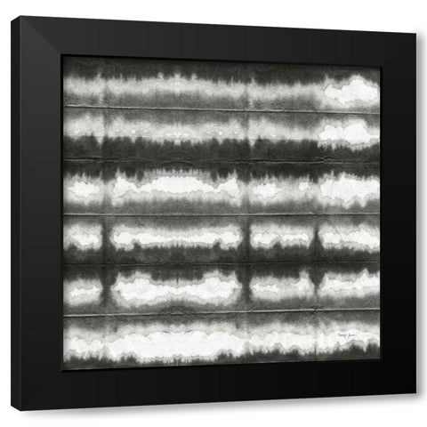 Aquarelle Black and White Square XI Black Modern Wood Framed Art Print with Double Matting by Green, Nancy
