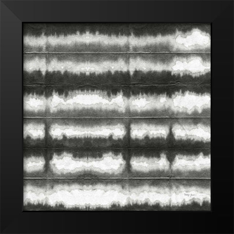 Aquarelle Black and White Square XI Black Modern Wood Framed Art Print by Green, Nancy