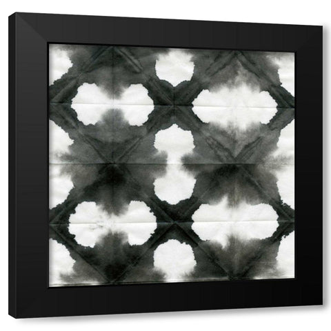 Aquarelle Black and White Square XIII Black Modern Wood Framed Art Print with Double Matting by Green, Nancy
