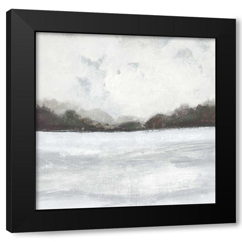 This Place IV Neutral Black Modern Wood Framed Art Print with Double Matting by Warrick, Cheryl