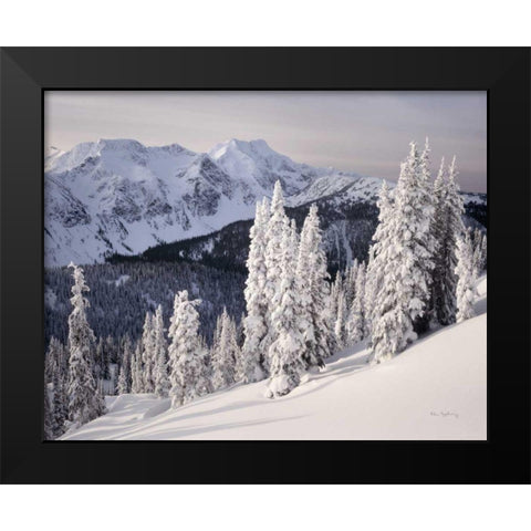 Cariboo Mountains Black Modern Wood Framed Art Print by Majchrowicz, Alan