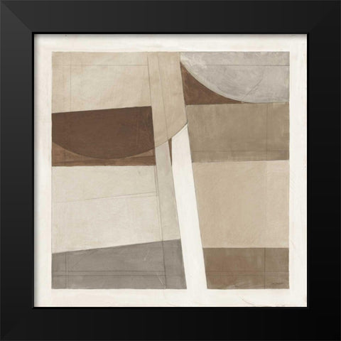 Sunny Side Up Brown Black Modern Wood Framed Art Print by Schick, Mike