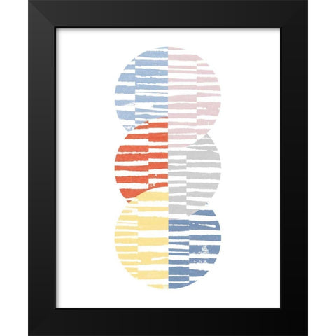 Meditate I Bright Black Modern Wood Framed Art Print by Hershey, Moira