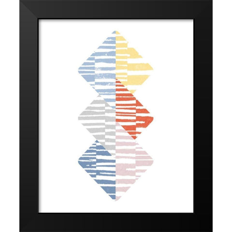 Meditate II Bright Black Modern Wood Framed Art Print by Hershey, Moira
