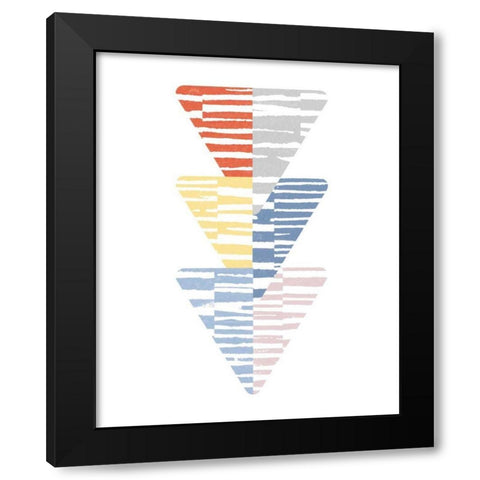Meditate III Bright Black Modern Wood Framed Art Print by Hershey, Moira