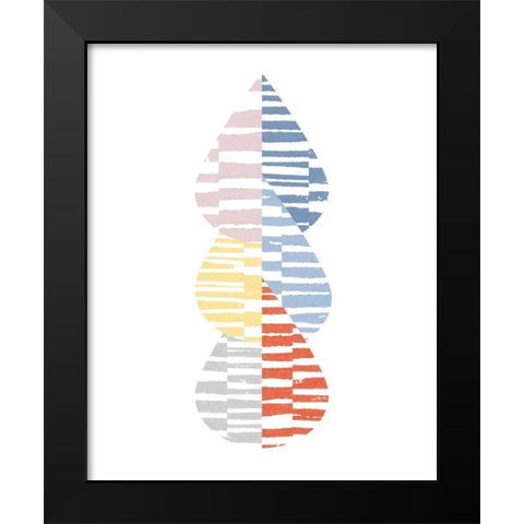 Meditate IV Bright Black Modern Wood Framed Art Print by Hershey, Moira
