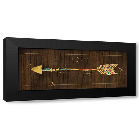 Beautiful Arrows IV on Wood No Words Black Modern Wood Framed Art Print by Pela Studio