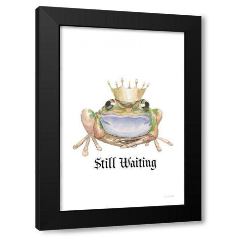 Still Waiting Black Modern Wood Framed Art Print with Double Matting by Wiens, James