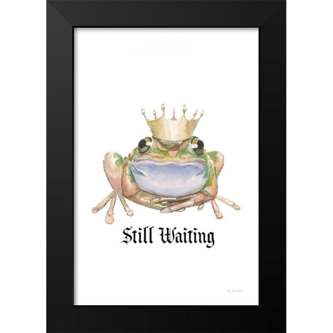 Still Waiting Black Modern Wood Framed Art Print by Wiens, James