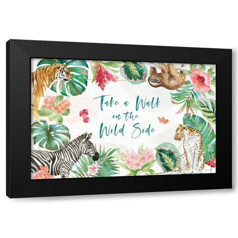 From the Jungle I Black Modern Wood Framed Art Print by Grove, Beth