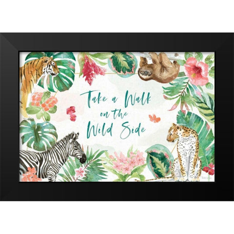 From the Jungle I Black Modern Wood Framed Art Print by Grove, Beth