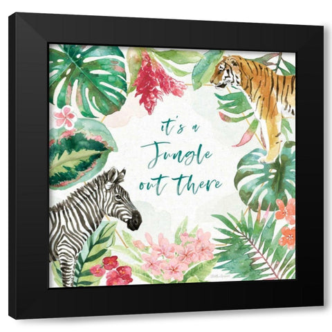 From the Jungle II Black Modern Wood Framed Art Print by Grove, Beth