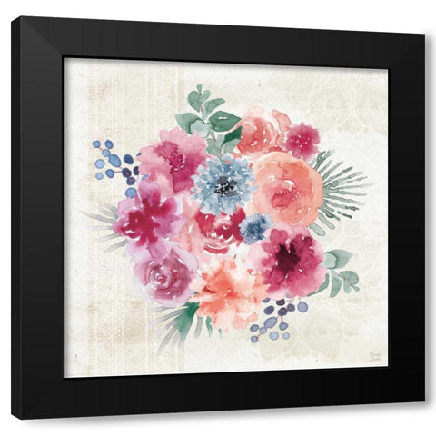 Bohemian Vibes IV Black Modern Wood Framed Art Print by June, Dina