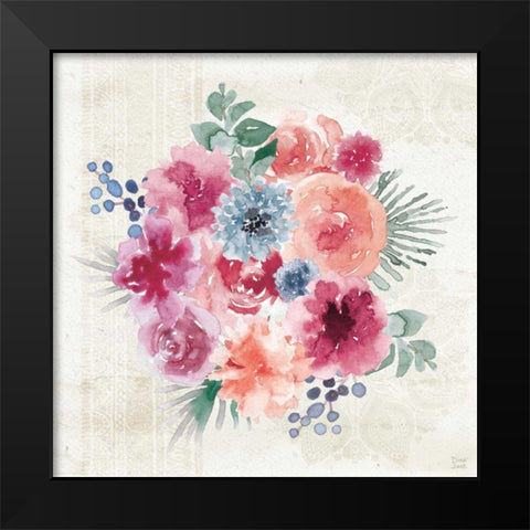 Bohemian Vibes IV Black Modern Wood Framed Art Print by June, Dina