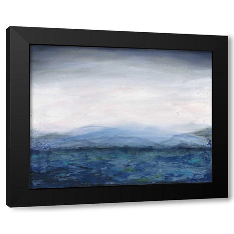 Mountain Lake Black Modern Wood Framed Art Print by Prahl, Courtney