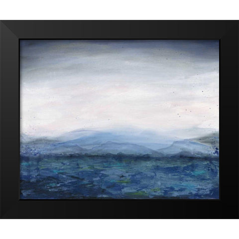 Mountain Lake Black Modern Wood Framed Art Print by Prahl, Courtney