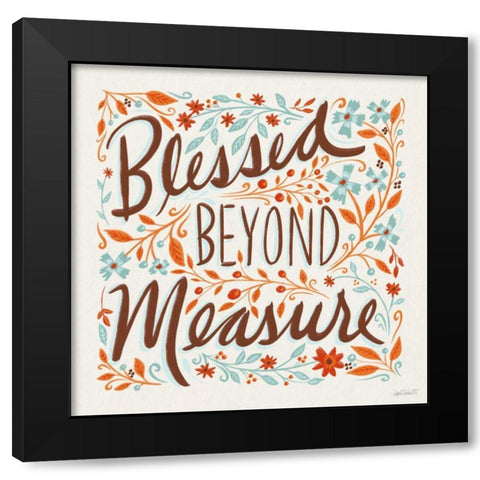 Blessed Beyond Measure I Black Modern Wood Framed Art Print by Tavoletti, Anne