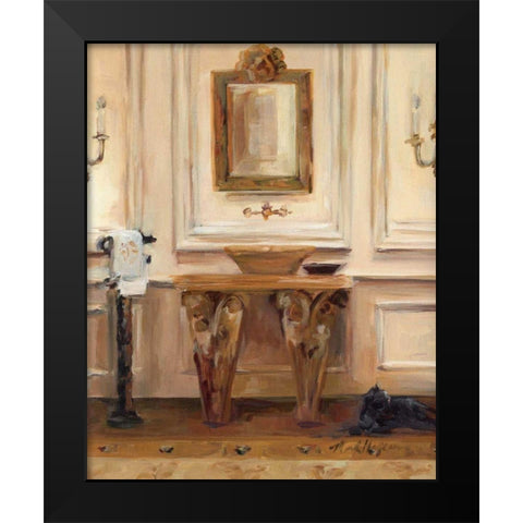 Classical Bath I - Wag Black Modern Wood Framed Art Print by Hageman, Marilyn