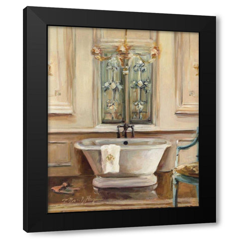 Classical Bath III - Wag Black Modern Wood Framed Art Print with Double Matting by Hageman, Marilyn