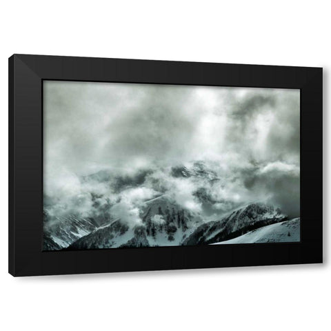 Through the Clouds Black Modern Wood Framed Art Print with Double Matting by Eichman, Andre