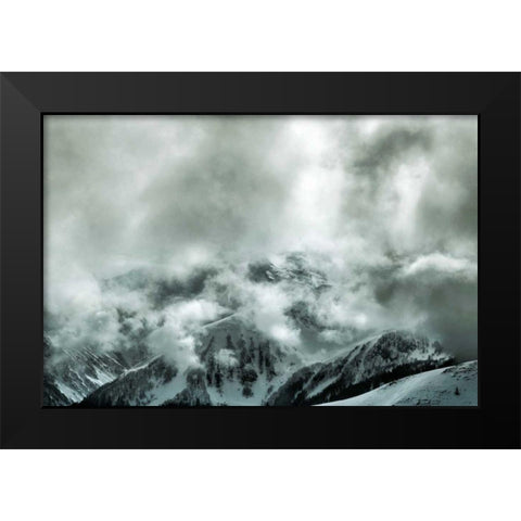 Through the Clouds Black Modern Wood Framed Art Print by Eichman, Andre
