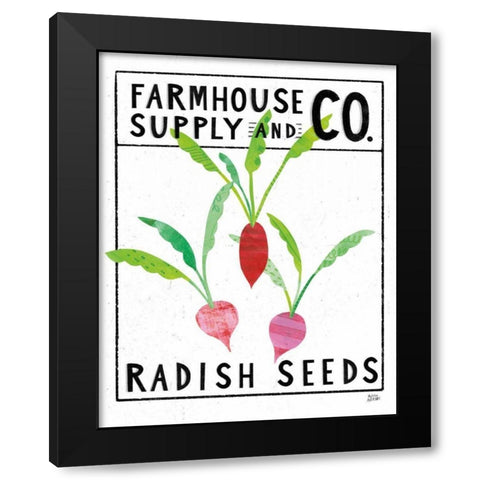 Kitchen Garden Seed Packet I Black Modern Wood Framed Art Print with Double Matting by Averinos, Melissa