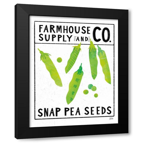 Kitchen Garden Seed Packet II Black Modern Wood Framed Art Print with Double Matting by Averinos, Melissa