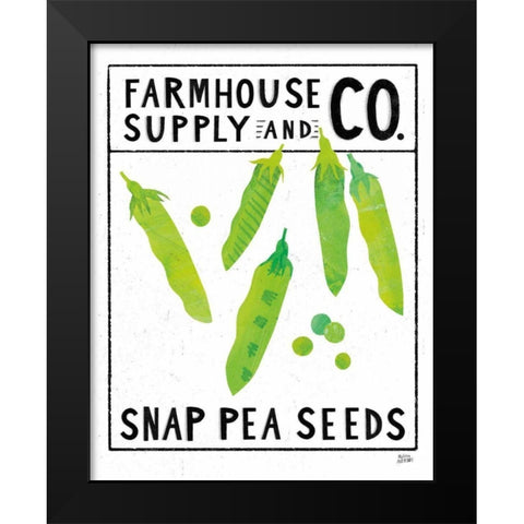 Kitchen Garden Seed Packet II Black Modern Wood Framed Art Print by Averinos, Melissa