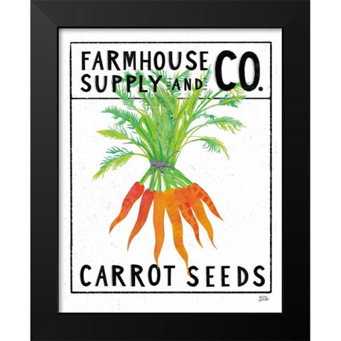 Kitchen Garden Seed Packet IV Black Modern Wood Framed Art Print by Averinos, Melissa