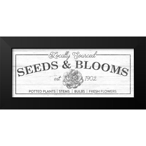 Flower Market II Black Modern Wood Framed Art Print by Wild Apple Portfolio