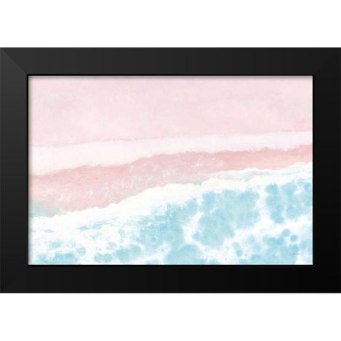 Sky Seaview I No Umbrellas Pink Black Modern Wood Framed Art Print by Wiens, James